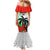 Custom Fiji And Wales Rugby Mermaid Dress Fijian Tapa Welsh Mascots Dynamic Version - Wonder Print Shop