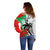 Custom Fiji And Wales Rugby Off Shoulder Sweater Fijian Tapa Welsh Mascots Dynamic Version - Wonder Print Shop