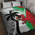 Custom Fiji And Wales Rugby Quilt Bed Set Fijian Tapa Welsh Mascots Dynamic Version