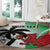 Custom Fiji And Wales Rugby Round Carpet Fijian Tapa Welsh Mascots Dynamic Version