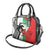 Custom Fiji And Wales Rugby Shoulder Handbag Fijian Tapa Welsh Mascots Dynamic Version