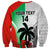 Custom Fiji And Wales Rugby Sweatshirt Fijian Tapa Welsh Mascots Dynamic Version