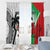 Custom Fiji And Wales Rugby Window Curtain Fijian Tapa Welsh Mascots Dynamic Version