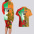 Custom Australia And Wales Rugby Couples Matching Long Sleeve Bodycon Dress and Hawaiian Shirt Wallabies Welsh Mascots Dynamic Version - Wonder Print Shop