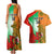 Custom Australia And Wales Rugby Couples Matching Tank Maxi Dress and Hawaiian Shirt Wallabies Welsh Mascots Dynamic Version - Wonder Print Shop