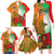 Custom Australia And Wales Rugby Family Matching Long Sleeve Bodycon Dress and Hawaiian Shirt Wallabies Welsh Mascots Dynamic Version - Wonder Print Shop