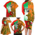 Custom Australia And Wales Rugby Family Matching Long Sleeve Bodycon Dress and Hawaiian Shirt Wallabies Welsh Mascots Dynamic Version - Wonder Print Shop