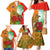 Custom Australia And Wales Rugby Family Matching Mermaid Dress and Hawaiian Shirt Wallabies Welsh Mascots Dynamic Version - Wonder Print Shop