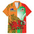 Custom Australia And Wales Rugby Family Matching Mermaid Dress and Hawaiian Shirt Wallabies Welsh Mascots Dynamic Version - Wonder Print Shop