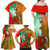 Custom Australia And Wales Rugby Family Matching Off Shoulder Maxi Dress and Hawaiian Shirt Wallabies Welsh Mascots Dynamic Version - Wonder Print Shop