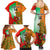 Custom Australia And Wales Rugby Family Matching Summer Maxi Dress and Hawaiian Shirt Wallabies Welsh Mascots Dynamic Version - Wonder Print Shop