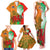 Custom Australia And Wales Rugby Family Matching Tank Maxi Dress and Hawaiian Shirt Wallabies Welsh Mascots Dynamic Version - Wonder Print Shop