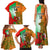 Custom Australia And Wales Rugby Family Matching Tank Maxi Dress and Hawaiian Shirt Wallabies Welsh Mascots Dynamic Version - Wonder Print Shop