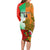 Custom Australia And Wales Rugby Long Sleeve Bodycon Dress Wallabies Welsh Mascots Dynamic Version - Wonder Print Shop