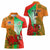 Custom Australia And Wales Rugby Women Polo Shirt Wallabies Welsh Mascots Dynamic Version