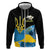 Ukraine Independence Day Hoodie Slava Ukraini Ukrainian Trident With Sunflowers - Wonder Print Shop