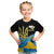 Ukraine Independence Day Kid T Shirt Slava Ukraini Ukrainian Trident With Sunflowers - Wonder Print Shop