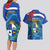 Uruguay Independence Day Couples Matching Long Sleeve Bodycon Dress and Hawaiian Shirt 25 De Agosto Coat Of Arms With Ceibo - Wonder Print Shop