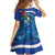 Uruguay Independence Day Family Matching Off The Shoulder Long Sleeve Dress and Hawaiian Shirt 25 De Agosto Coat Of Arms With Ceibo - Wonder Print Shop