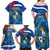 Uruguay Independence Day Family Matching Off Shoulder Maxi Dress and Hawaiian Shirt 25 De Agosto Coat Of Arms With Ceibo - Wonder Print Shop