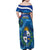 Uruguay Independence Day Family Matching Off Shoulder Maxi Dress and Hawaiian Shirt 25 De Agosto Coat Of Arms With Ceibo - Wonder Print Shop