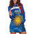 Uruguay Independence Day Hoodie Dress 25 De Agosto Coat Of Arms With Ceibo - Wonder Print Shop