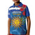 Uruguay Independence Day Kid Polo Shirt 25 De Agosto Coat Of Arms With Ceibo - Wonder Print Shop