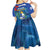 Uruguay Independence Day Kid Short Sleeve Dress 25 De Agosto Coat Of Arms With Ceibo - Wonder Print Shop