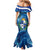 Uruguay Independence Day Mermaid Dress 25 De Agosto Coat Of Arms With Ceibo - Wonder Print Shop