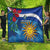 Uruguay Independence Day Quilt 25 De Agosto Coat Of Arms With Ceibo