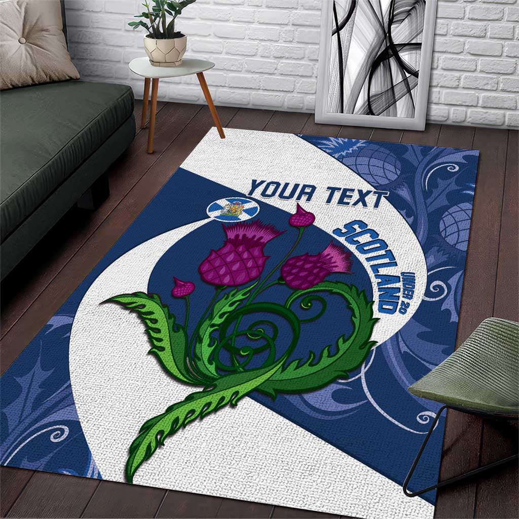 Custom Scotland Rugby Area Rug 2024 Go Champions Scottish Thistles - Wonder Print Shop