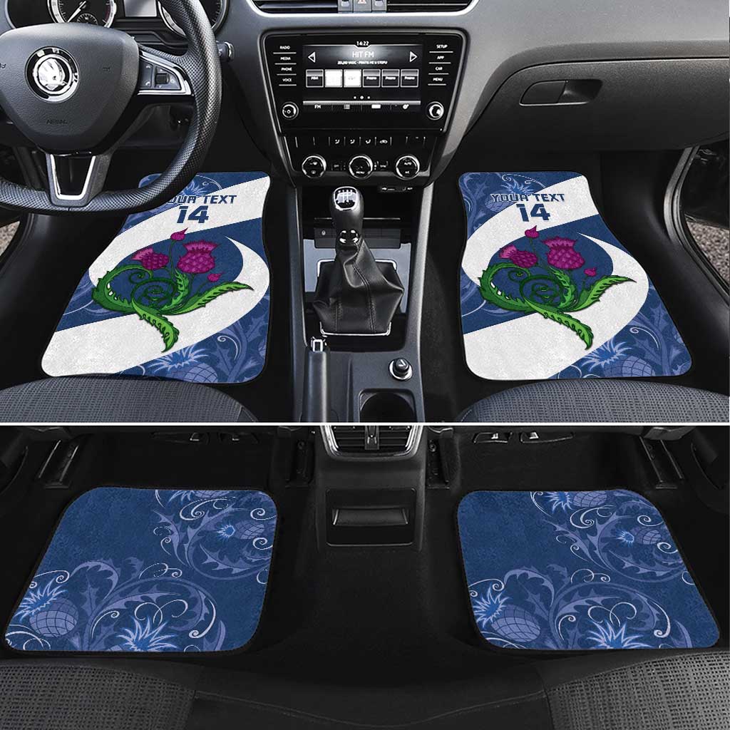 Custom Scotland Rugby Car Mats 2024 Go Champions Scottish Thistles - Wonder Print Shop