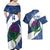 Custom Scotland Rugby Couples Matching Off Shoulder Maxi Dress and Hawaiian Shirt 2024 Go Champions Scottish Thistles - Wonder Print Shop