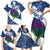 Custom Scotland Rugby Family Matching Short Sleeve Bodycon Dress and Hawaiian Shirt 2024 Go Champions Scottish Thistles - Wonder Print Shop