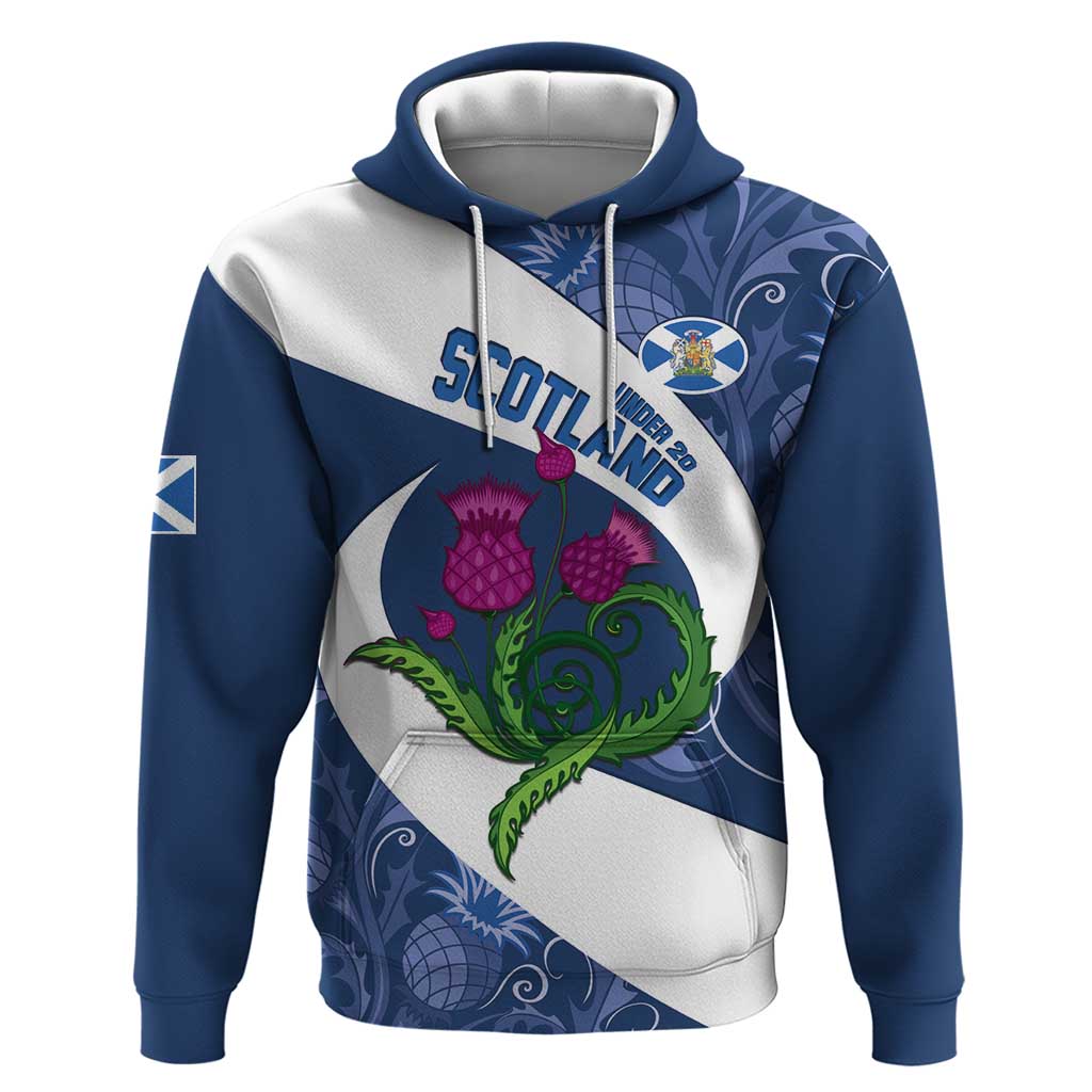 Custom Scotland Rugby Hoodie 2024 Go Champions Scottish Thistles - Wonder Print Shop