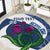 Custom Scotland Rugby Round Carpet 2024 Go Champions Scottish Thistles