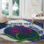 Custom Scotland Rugby Round Carpet 2024 Go Champions Scottish Thistles