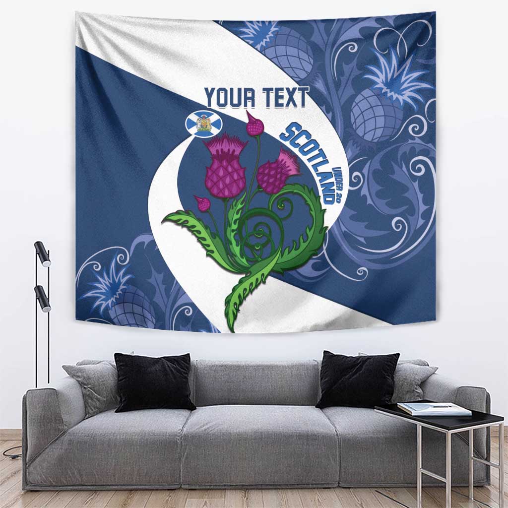 Custom Scotland Rugby Tapestry 2024 Go Champions Scottish Thistles