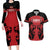 Custom Kenya Rugby Couples Matching Long Sleeve Bodycon Dress and Hawaiian Shirt 2024 Go Champions Simbas - Red