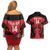 Custom Kenya Rugby Couples Matching Off Shoulder Short Dress and Hawaiian Shirt 2024 Go Champions Simbas - Red