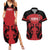 Custom Kenya Rugby Couples Matching Summer Maxi Dress and Hawaiian Shirt 2024 Go Champions Simbas - Red