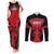 Custom Kenya Rugby Couples Matching Tank Maxi Dress and Long Sleeve Button Shirt 2024 Go Champions Simbas - Red