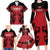 Custom Kenya Rugby Family Matching Long Sleeve Bodycon Dress and Hawaiian Shirt 2024 Go Champions Simbas - Red