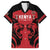 Custom Kenya Rugby Family Matching Long Sleeve Bodycon Dress and Hawaiian Shirt 2024 Go Champions Simbas - Red