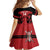 Custom Kenya Rugby Family Matching Off The Shoulder Long Sleeve Dress and Hawaiian Shirt 2024 Go Champions Simbas - Red