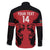 Custom Kenya Rugby Family Matching Off The Shoulder Long Sleeve Dress and Hawaiian Shirt 2024 Go Champions Simbas - Red