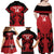 Custom Kenya Rugby Family Matching Off Shoulder Maxi Dress and Hawaiian Shirt 2024 Go Champions Simbas - Red