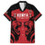 Custom Kenya Rugby Family Matching Short Sleeve Bodycon Dress and Hawaiian Shirt 2024 Go Champions Simbas - Red