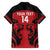 Custom Kenya Rugby Family Matching Short Sleeve Bodycon Dress and Hawaiian Shirt 2024 Go Champions Simbas - Red