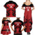 Custom Kenya Rugby Family Matching Summer Maxi Dress and Hawaiian Shirt 2024 Go Champions Simbas - Red